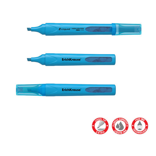 Picture of ERICHKRAUSE HIGHLIGHTER LIQUID VISIOLINE V-14 NEON BLUE